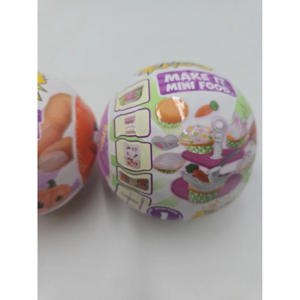 MGA Miniverse Make It Mini Food & Halloween Surprise Balls Lot of 2 NEW Sealed